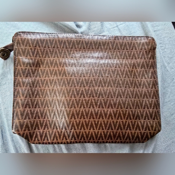 Mario Valentino Brown Patterned Clutch Bag - Picture 2 of 8
